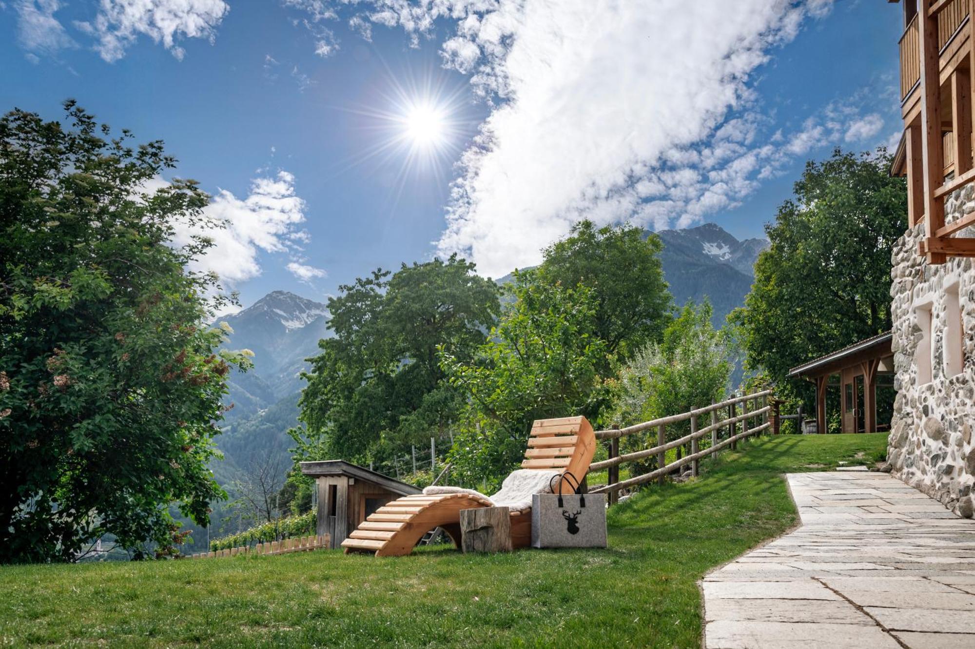 Trinnerhof- Hof Chalets Und Obsthof Mit Zimmer Natz-Schabs Buitenkant foto